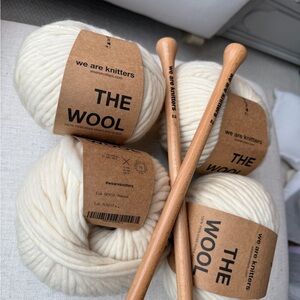 We Are Knitters "The Wool" Bulky Yarn - Natural White